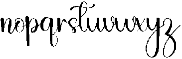 Stencil Handwriting Regular otf (400) Font LOWERCASE