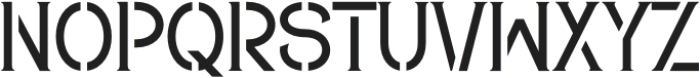 Stencil Rofigat Regular otf (400) Font UPPERCASE