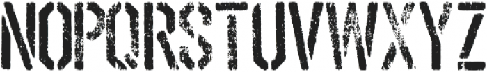 Stencil and grunge ttf (400) Font UPPERCASE