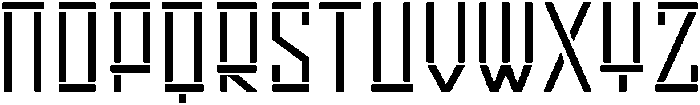 Stencil otf (400) Font LOWERCASE