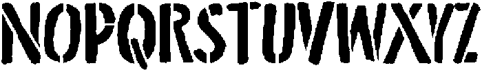 Stencilan otf (400) Font UPPERCASE