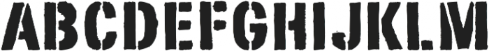 Stencimilla ttf (400) Font LOWERCASE