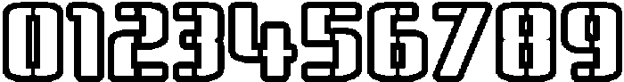 Stencraft Outline Outline otf (400) Font OTHER CHARS
