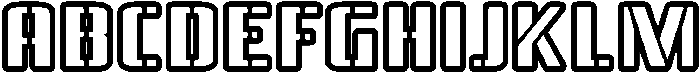 Stencraft Outline Outline otf (400) FONT