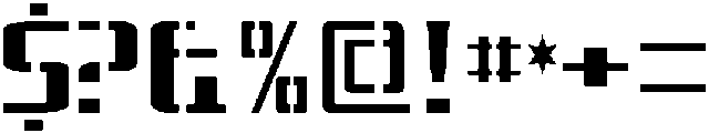 Stencraft Regular otf (400) Font OTHER CHARS