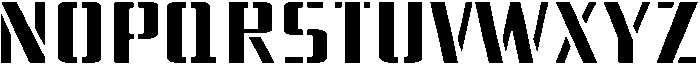 Stencraft Regular otf (400) Font LOWERCASE