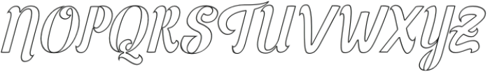 StepfordOutlineitalic-Outline otf (400) Font UPPERCASE