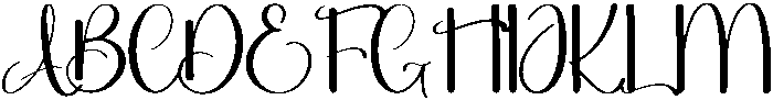 Stephany Regular otf (400) Font UPPERCASE