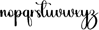 Stephany Regular otf (400) Font LOWERCASE