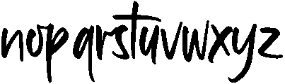 Sticky Note otf (400) Font LOWERCASE