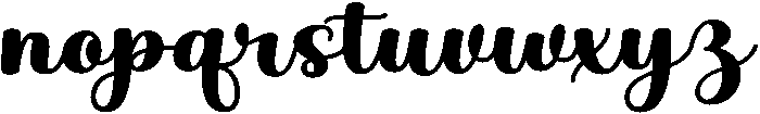 Sticky-Regular otf (400) Font LOWERCASE