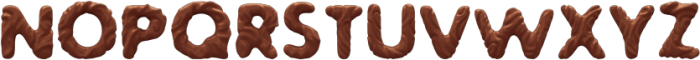 Sticky Toffee 3D 3 Regular otf (400) Font UPPERCASE