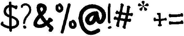 Sticky otf (400) Font OTHER CHARS