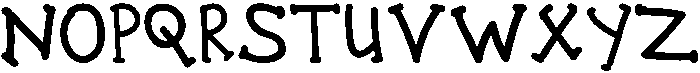Sticky otf (400) Font UPPERCASE