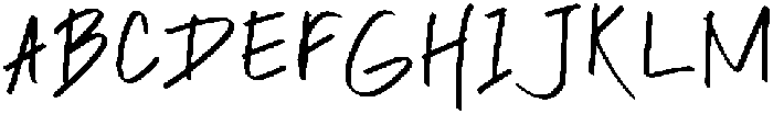 StickyNotesFont Regular otf (400) Font UPPERCASE