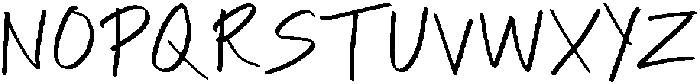StickyNotesFont Regular otf (400) Font UPPERCASE