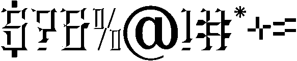 Stiger Bevel otf (400) Font OTHER CHARS