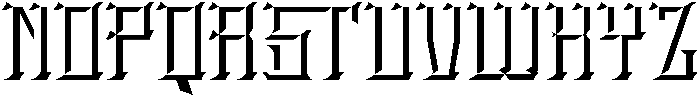 Stiger Bevel otf (400) Font UPPERCASE