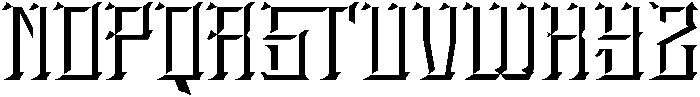 Stiger Bevel otf (400) Font LOWERCASE