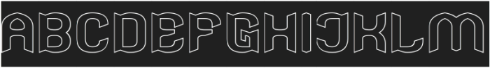 Stingray-Hollow-Inverse otf (400) Font UPPERCASE