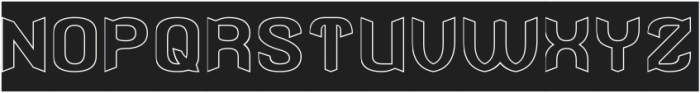Stingray-Hollow-Inverse otf (400) Font UPPERCASE