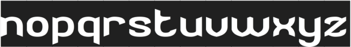 Stingray-Inverse otf (400) Font LOWERCASE