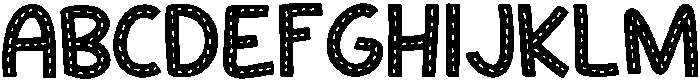 Stitch Regular otf (400) Font UPPERCASE
