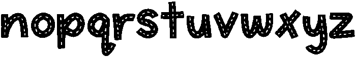 Stitch Regular otf (400) Font LOWERCASE