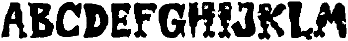 Stitched Horror Regular otf (400) Font UPPERCASE