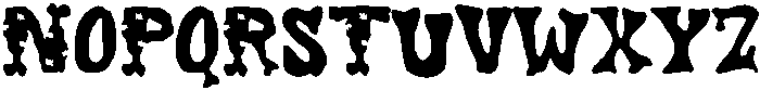 Stitched Horror Regular otf (400) Font LOWERCASE