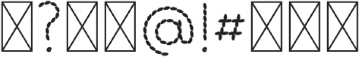 Stitched Line Regular otf (400) Font OTHER CHARS