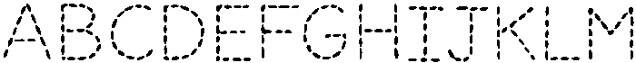 Stitchy Regular otf (400) Font UPPERCASE