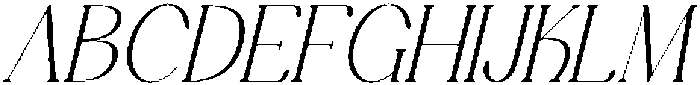 Stivra Light Italic otf (300) Font UPPERCASE