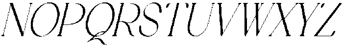 Stivra Light Italic otf (300) Font UPPERCASE