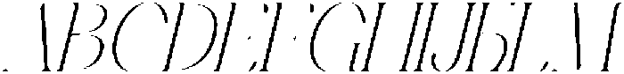 Stivra Light Thin Italic otf (100) Font UPPERCASE