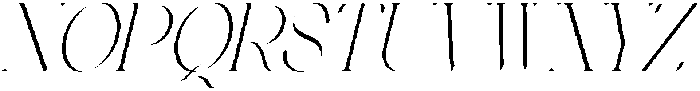 Stivra Light Thin Italic otf (100) Font UPPERCASE