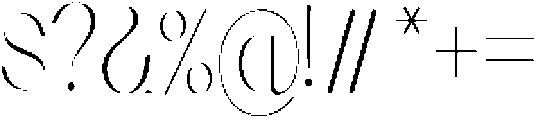 Stivra Light Thin otf (100) Font OTHER CHARS