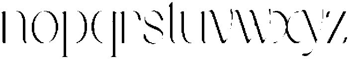 Stivra Light Thin otf (100) Font LOWERCASE