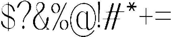 Stivra Light otf (300) Font OTHER CHARS