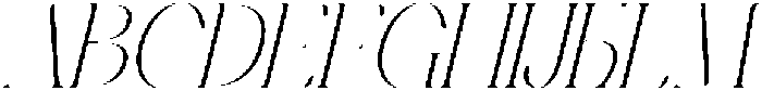 Stivra Thin Italic otf (100) Font UPPERCASE
