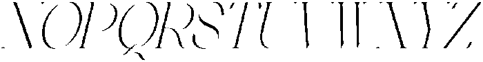 Stivra Thin Italic otf (100) Font UPPERCASE