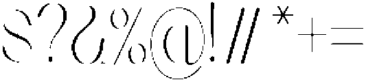 Stivra Thin otf (100) Font OTHER CHARS