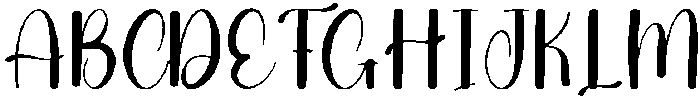 Stocking Charming Regular otf (400) Font UPPERCASE