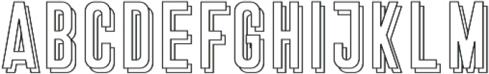 Stockport Double Outline otf (400) Font LOWERCASE