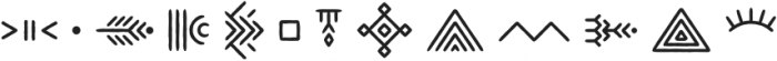 Stonage Symbols Regular otf (400) Font LOWERCASE