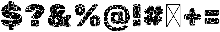 Stone Pattern Regular otf (400) Font OTHER CHARS