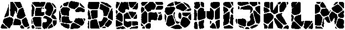 Stone Pattern Regular otf (400) Font UPPERCASE
