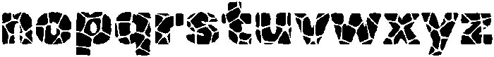 Stone Pattern Regular otf (400) Font LOWERCASE