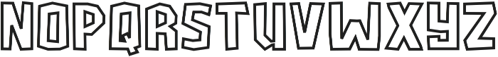 StoneAge Outline otf (400) Font LOWERCASE