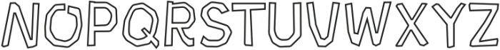 Stoneline Outline Regular otf (400) Font UPPERCASE